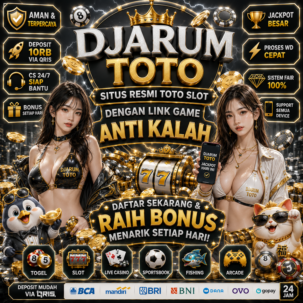 DJARUMTOTO ‡ Situs Resmi Toto Slot & Link Sartin Populer Game Anti Kalah